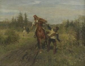 Uberfall Auf Dem Waldweg. by Wilhelm Velten