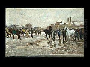 Der Pferdemarkt by Wilhelm Velten