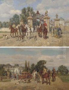 Riding Out ; And Before The Hunt by Wilhelm Velten