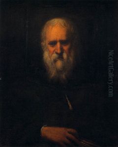 Self-Portrait with a Book by Jacopo Tintoretto (Robusti)