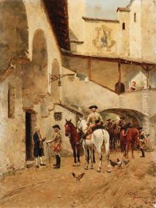 Delivering The News by Wilhelm Velten