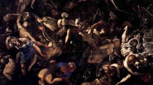 The Last Judgment (detail) 3 by Jacopo Tintoretto (Robusti)