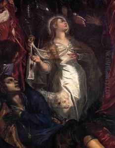 The Miracle of St Agnes (detail) by Jacopo Tintoretto (Robusti)