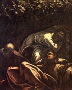 The Prayer in the Garden (detail) 2 by Jacopo Tintoretto (Robusti)