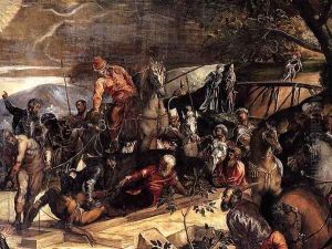 The Crucifixion (detail) 3 by Jacopo Tintoretto (Robusti)