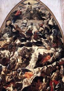 The Last Judgment (detail) by Jacopo Tintoretto (Robusti)