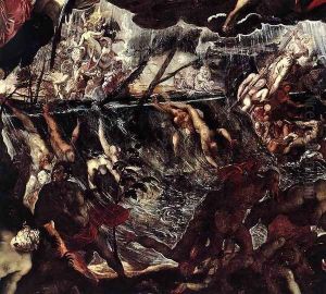 The Last Judgment (detail) 2 by Jacopo Tintoretto (Robusti)