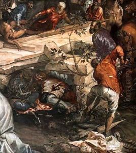 Crucifixion (detail) 4 by Jacopo Tintoretto (Robusti)