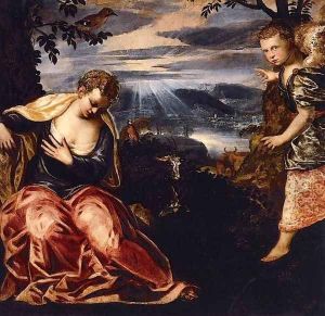 The Annunciation to Manoah's Wife 2 by Jacopo Tintoretto (Robusti)