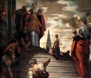The Presentation of the Virgin (detail) by Jacopo Tintoretto (Robusti)