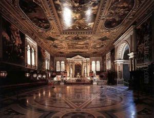 View of the Sala Superiore by Jacopo Tintoretto (Robusti)