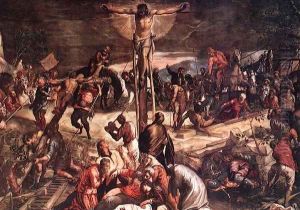 Crucifixion (detail) 3 by Jacopo Tintoretto (Robusti)