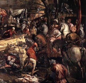 The Crucifixion (detail) 4 by Jacopo Tintoretto (Robusti)