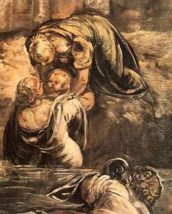 The Massacre of the Innocents (detail) 3 by Jacopo Tintoretto (Robusti)