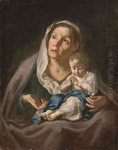 Saint Elizabeth with the Virgin Mary by Gaspare Traversi