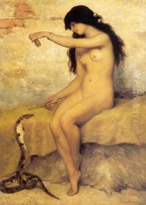 The Nude Snake Charmer