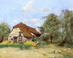 La faucher pres de la ferme