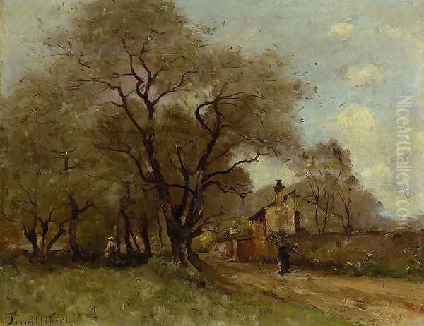 Road On The Edge Of A Village by Paul Trouillebert