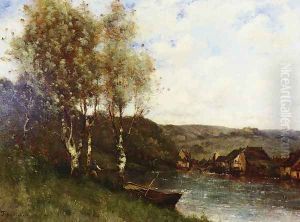 Fisherman at the River's Edge by Paul Trouillebert