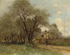 La route au bord de village