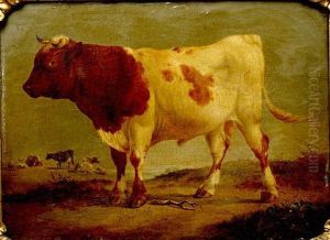 Study Of A Bull In A Landscape