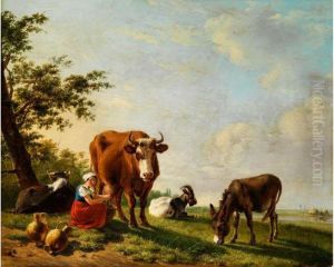 Landschaft Mit Junger Magd Beimmelken
