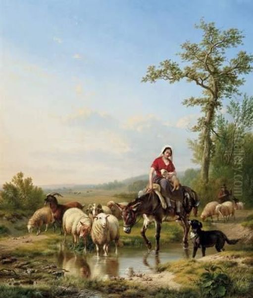 La Bergere Et Son Troupeau - view 1