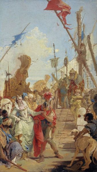 Meetings of Marc Antony and Cleopatra - view 1