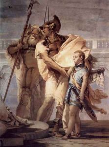 Frescoes in the Villa Vallmarana, Vicenca, scene Aenaeas presents Dido, Queen of Carthage Erbauerin