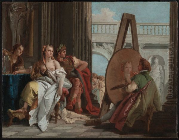 Alexander the Great and Campaspe in the studio of Apelles - view 1