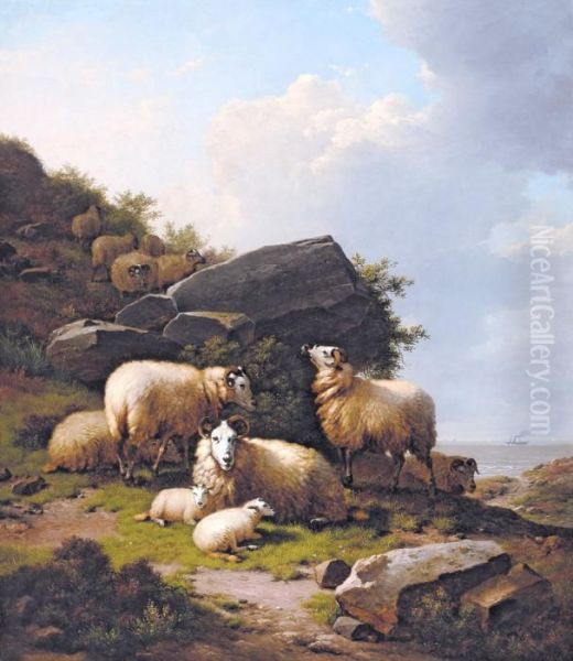 Scottish Sheep Near The Coast (1880) - view 1