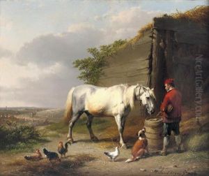 A Moment Of Rest by Eugene Joseph Verboeckhoven
