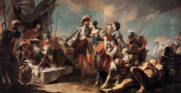 Queen Zenobia before Emperor Aurelianus - view 1