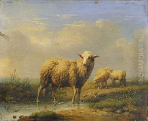 Landschap Met Schapen (1845) by Eugene Joseph Verboeckhoven