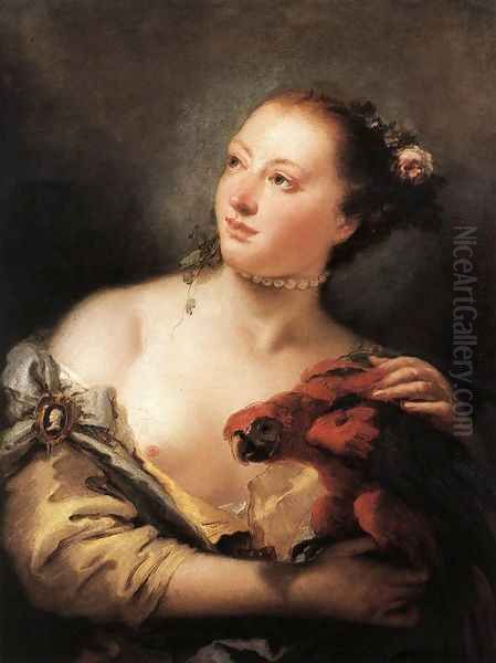 Woman with a Parrot (Donna con un pappagallo) - view 1