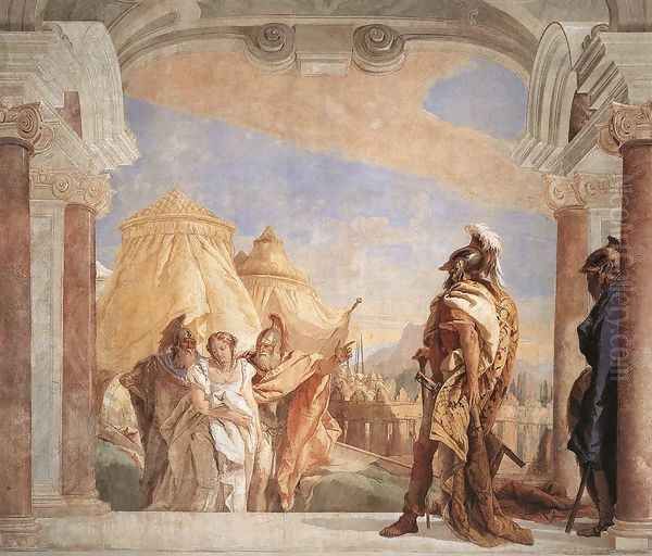 Eurybates and Talthybios Lead Briseis to Agamemmon 1757 - view 1