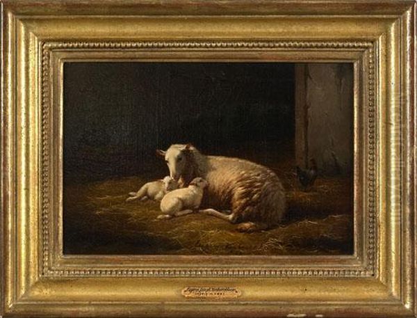 Scene With Sheep And 2 Ewes - view 1