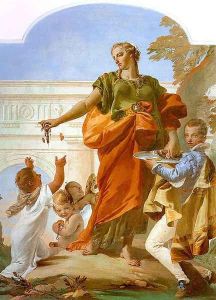 Generosity Bestowing her Gifts 1734