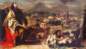 St. Thecla Liberating the City of Este from the Plague (detail) 1759