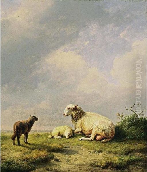 Sheep In A Landscape - view 1