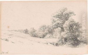 Landscape With A Distant Village by Eugene Joseph Verboeckhoven