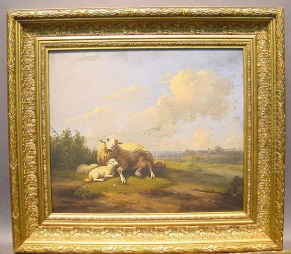 Sheep In Landscape - view 1