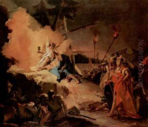 Christ on the Mount of Olives and the angel with the calyx (the suffering)