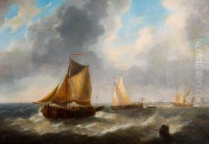 Zeegezicht Met Zeilboten