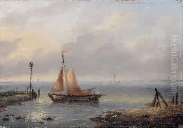 Barque De Peche Pres D'un Rivage - view 1