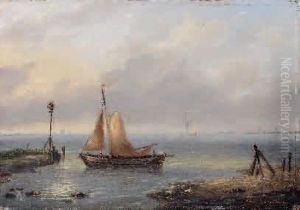 Barque De Peche Pres D'un Rivage
