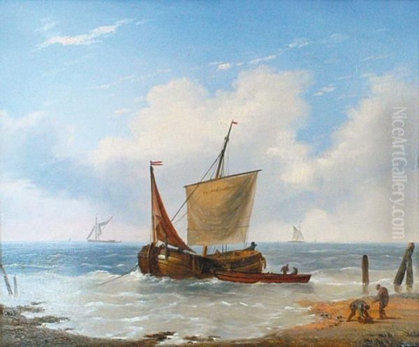Bateau De Peche En Bord De Plage. - view 1