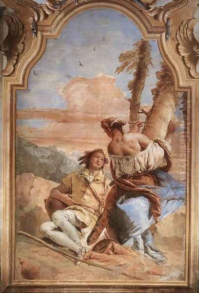 Angelica Carving Medoro's Name on a Tree 1757 - view 1