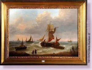 Bateaux De Peche Pres De La Cote Animee Bateaux De Peche Pres De La Cote Animee