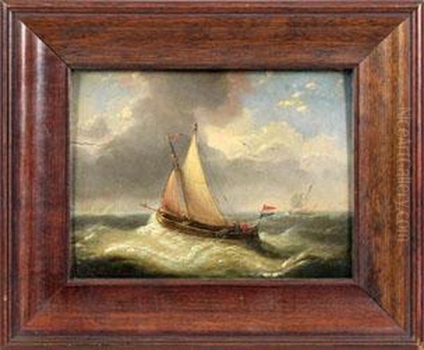 Hollandisches Fischerboot In Sturmischer See - view 1